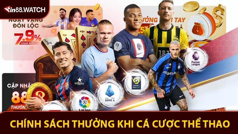 Chính sách thưởng và ưu đãi khi cá cược thể thao